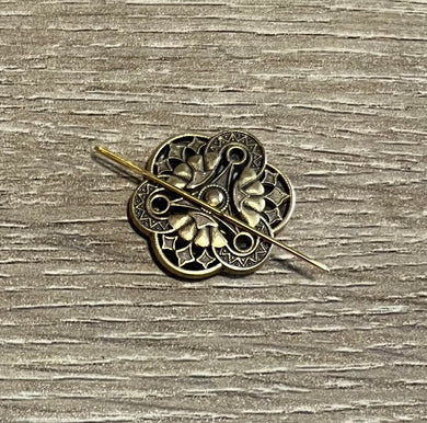 Antique Gold Art Deco Needle Minder