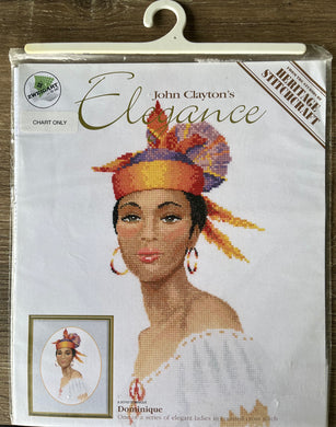 Dominique John Clayton's elegance cross stitch chart Sonia's Needle & Thread