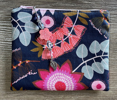 floral accessory pouch