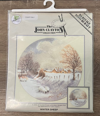 Winter Sheep cross stitch chart John Clayton Sonia's Needle & Thread