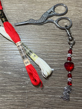 Load image into Gallery viewer, love owls scissor fob
