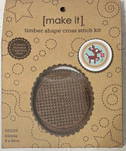 Load image into Gallery viewer, Circle Timber shape Cross Stitch Kit - Make It 585169
