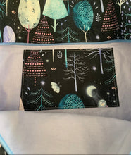 Load image into Gallery viewer, 15” X 15” Inch Nighfall Project bag - With Inside Pocket &amp; Zip Charm
