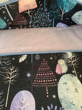 Load image into Gallery viewer, 15” X 15” Inch Nighfall Project bag - With Inside Pocket &amp; Zip Charm
