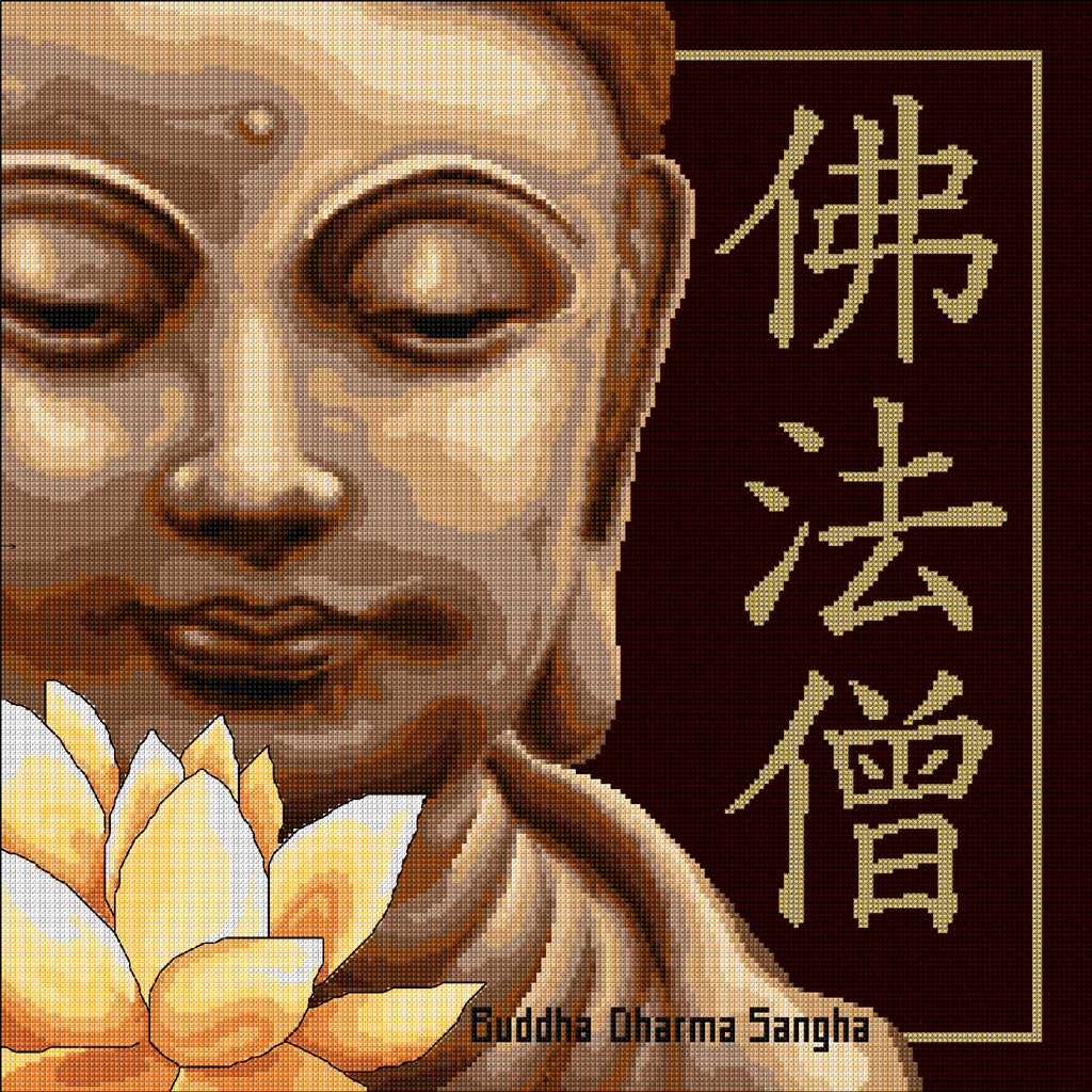 Buddha Cross Stitch Chart by Country Threads