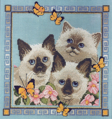 Butterfly cats cc030 Cross Stitch Chart Couchman Creations Sonia's Needle & Thread