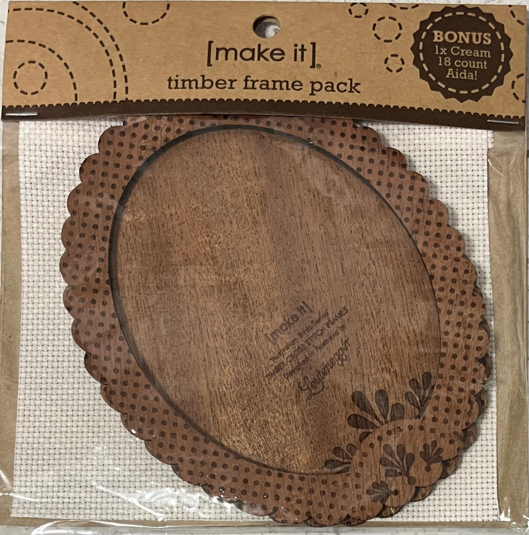 Oval Timber Frame Pack - Make It 585184 – Sonia's Needle & Thread