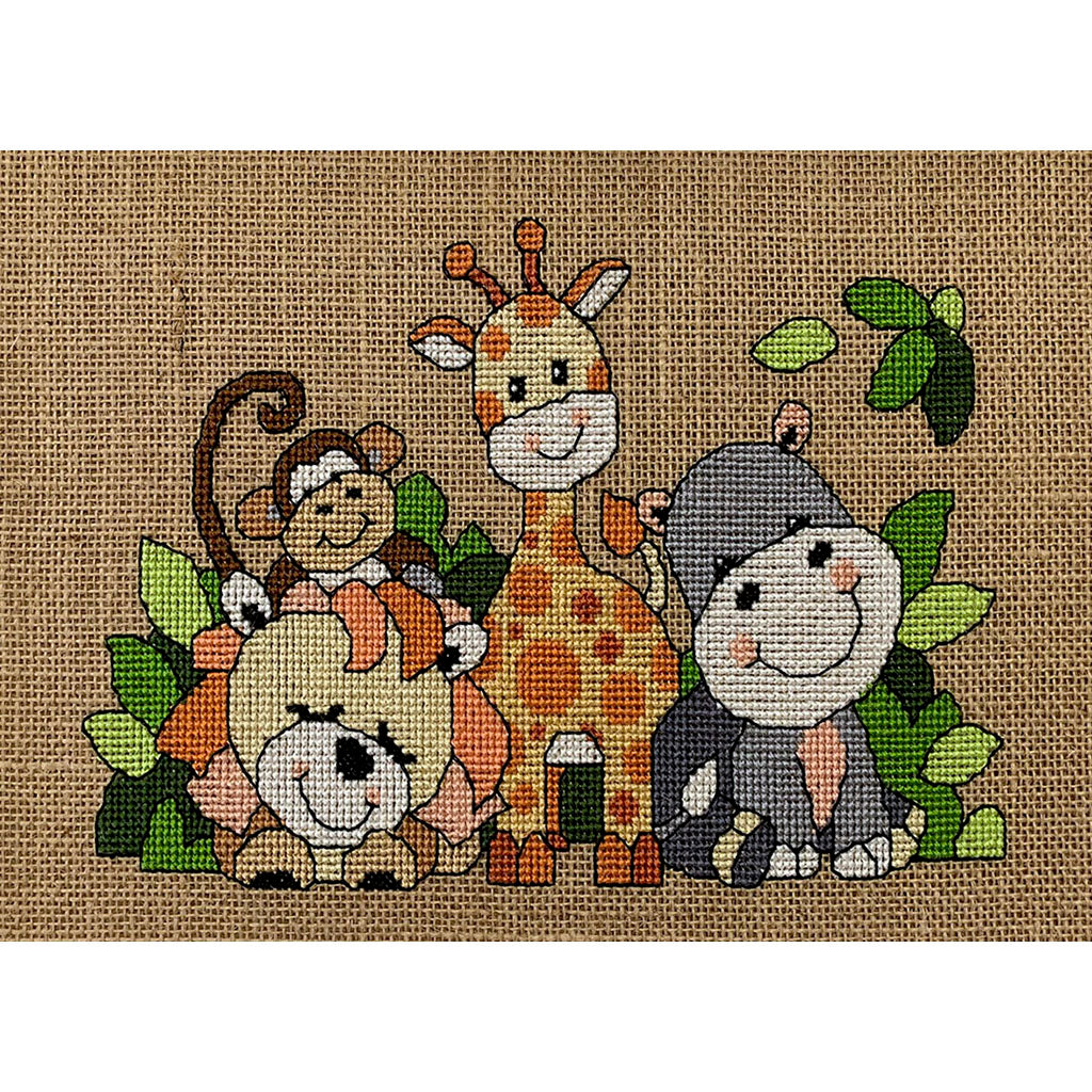 Cute Safari Cross Stitch Chart by Country Threads