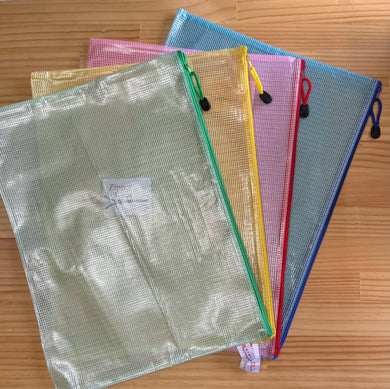 Zip Mesh craft storage bags