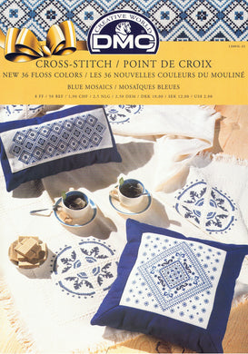 DMC Cross Stitch Chart Blue Mosaics