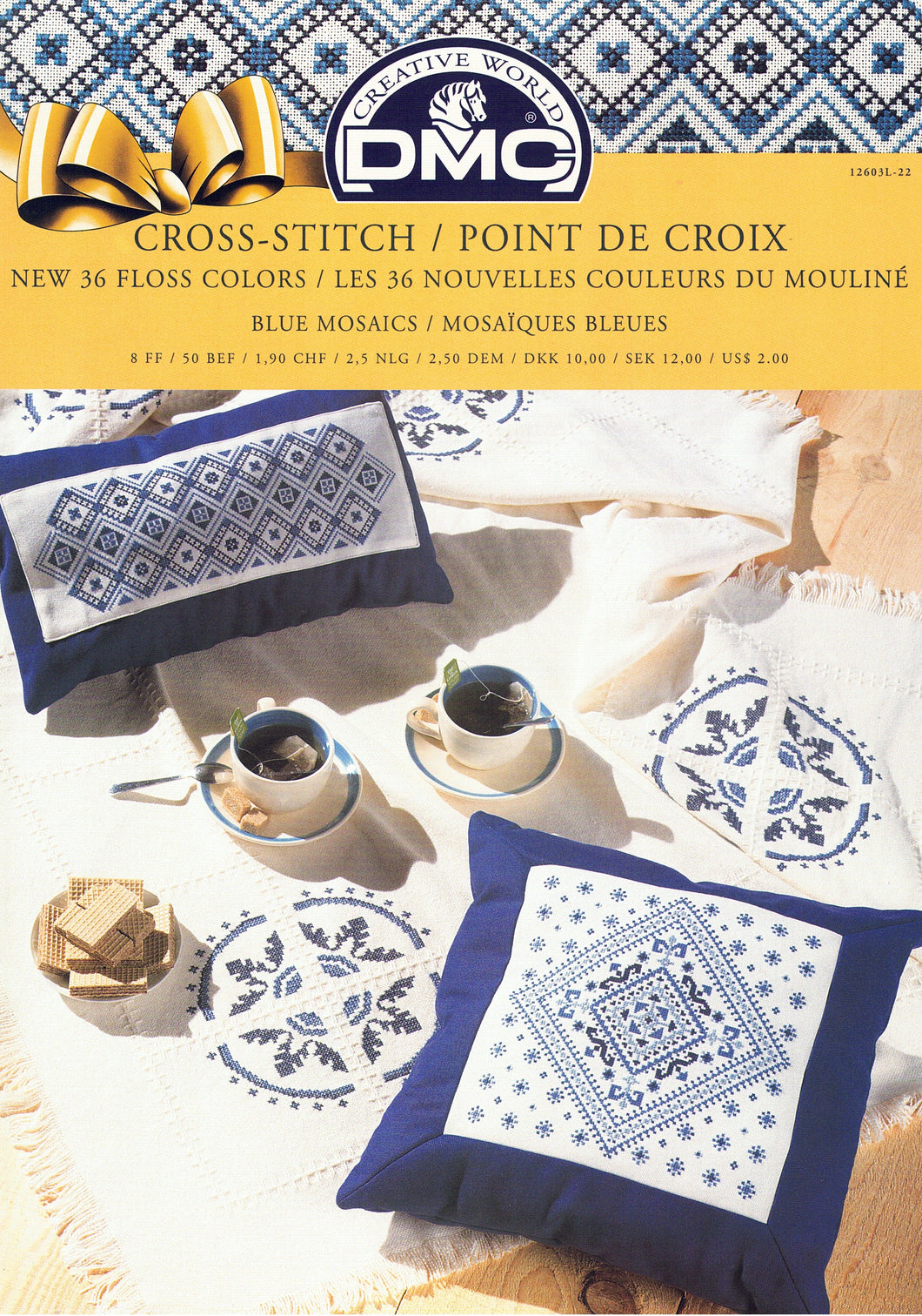 DMC Cross Stitch Chart Blue Mosaics