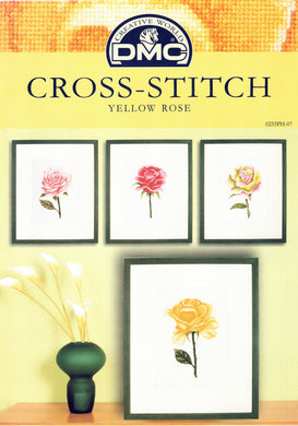 DMC Cross Stitch Chart Yellow Rose