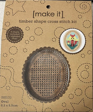 Load image into Gallery viewer, Oval Timber shape Cross Stitch Kit - Make It 585170
