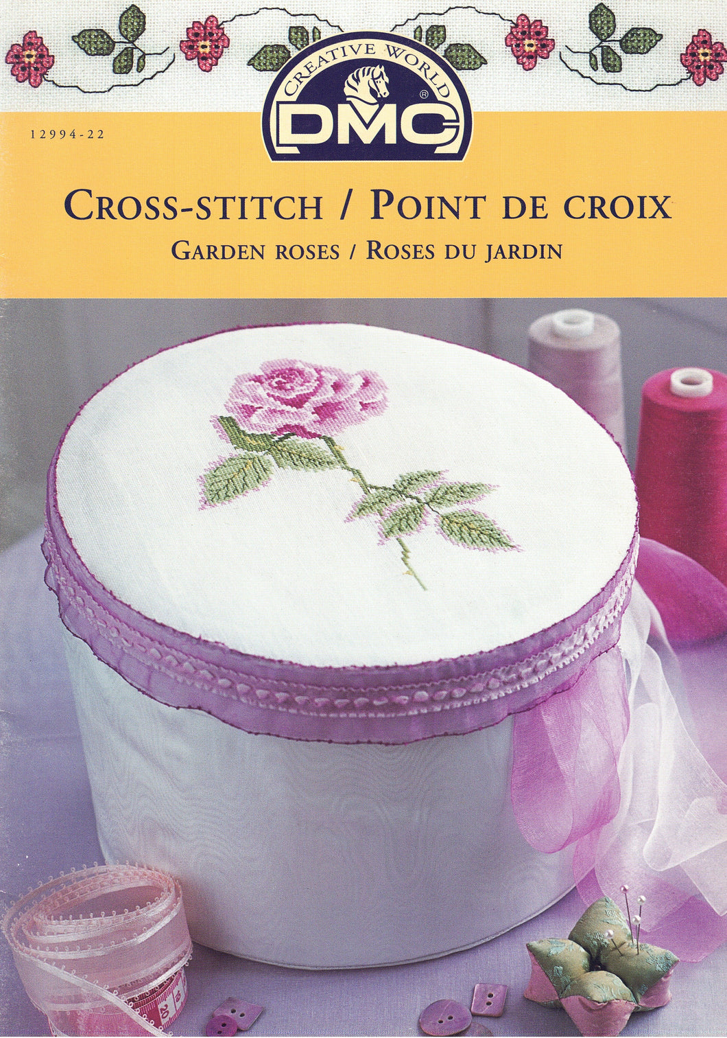 DMC Garden Roses Cross Stitch Chart Booklet