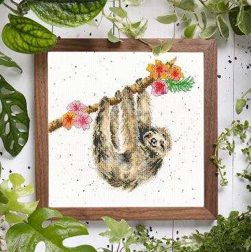 Hanging Around Cross Stitch Kit by Bothy Threads