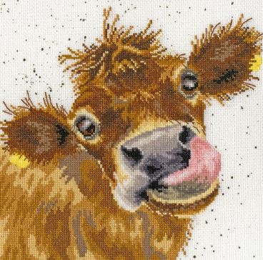 Moo Cross Stitch Kit by Bothy Threads