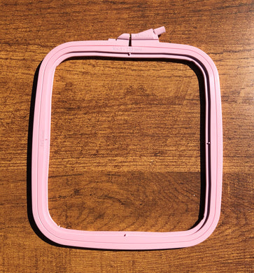 No 3 plastic nurge square hoop pink.