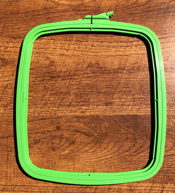 No 4 plastic nurge square hoop green.
