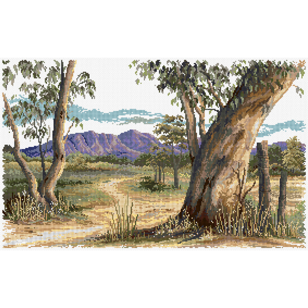 Outback Gum - Country Threads FJ-4002 Counted Cross Stitch Chart ...