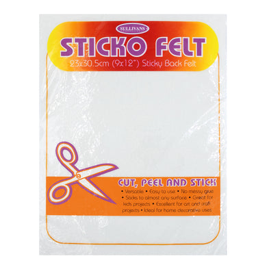 white sticko felt