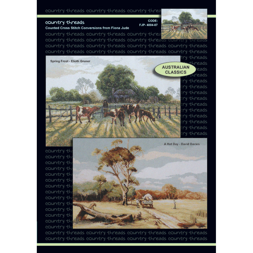 Australian Classics Cross Stitch Charts - Country Threads FJP-4004/07 ...