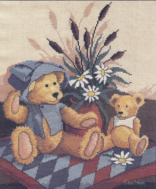 teddy friends cc038 couchman creations sonia's Needle & Thread