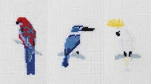 Load image into Gallery viewer, Australian Birds Cross Stitch Kit - Kingfisher Rosella Cockatoo Make It 585182
