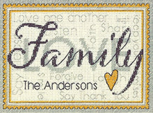 Load image into Gallery viewer, Family Cross Stitch Kit by Dimensions
