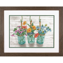 Load image into Gallery viewer, Flowering Jars Cross Stitch Kit by DImensions
