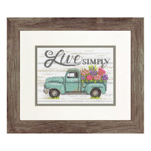 Load image into Gallery viewer, Flower Truck Cross Stitch Kit by DImensions
