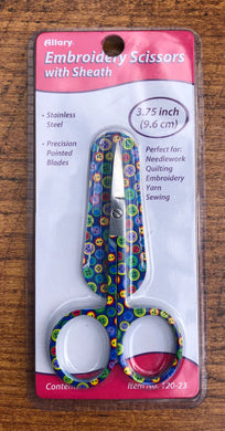 button pattern embroidery cross stitch scissors 9.6cm.