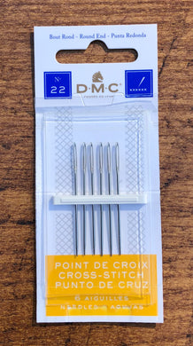 DMC cross stitch needles size 22