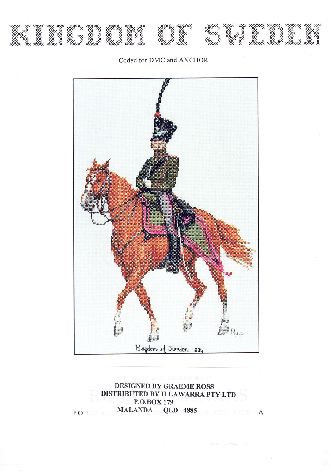 Kingdom of Sweden -  Counted Cross Stitch Chart by Ross Originals
