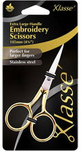 Load image into Gallery viewer, Klasse Embroidery Scissors with extra large handle
