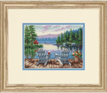 Load image into Gallery viewer, Lakeside Morning Dimensions Cross Stitch Kit
