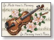 Load image into Gallery viewer, Music is Harmony Cross Stitch Kit by Dimensions
