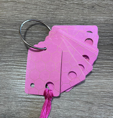 Floss drops pink with gold honeycomb