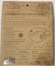 Load image into Gallery viewer, Puffer Fish - Sea Creatures Felt Embroidery Kit Make It 585175
