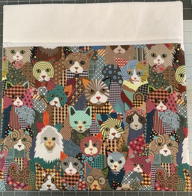 Retro cats project bag