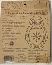 Load image into Gallery viewer, Snowflake Penguin - Mini Softie Embroidery Kit - Make It - Stitch Me - 585194
