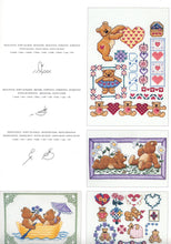 Load image into Gallery viewer, Teddies in Love - DMC Cross Stitch Chart - Booklet 12971-22
