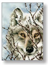 Load image into Gallery viewer, Wolf Cross Stitch Kit by Dimensions
