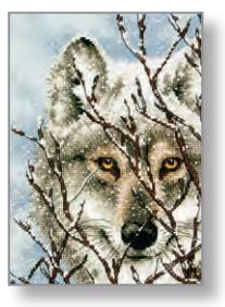 Wolf Cross Stitch Kit by Dimensions