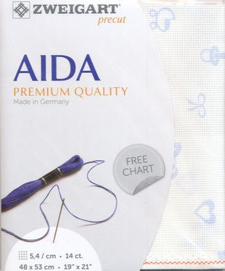 14ct Zweigart Baby Blue Aida Cloth Pack