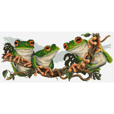 Green Frogs Cross Stitch Chart Country Threads