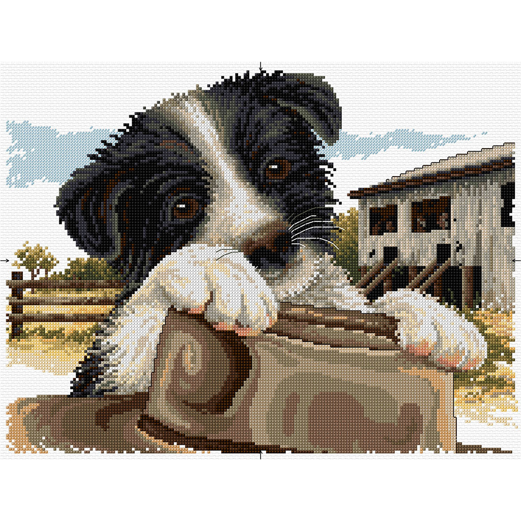 Ready to Work Cross Stitch Chart Country Threads
