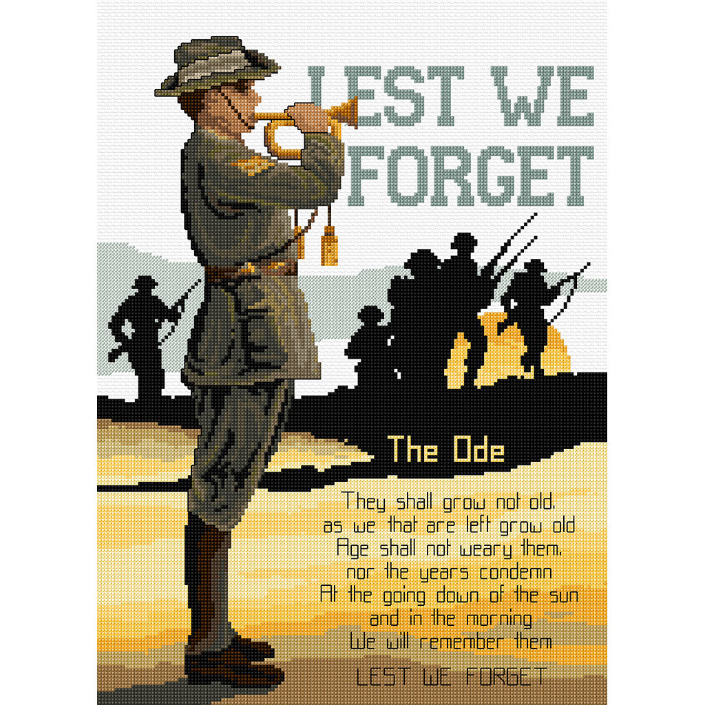 Lest We Forget Cross Stitch Chart Country Threads