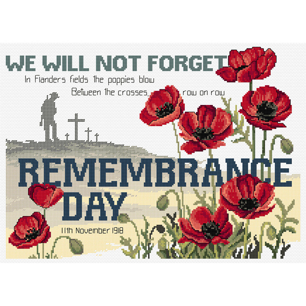 Remembrance Day Cross Stitch Chart Country Threads