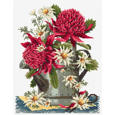 Waratahs & Flannel Flowers Cross Stitch Chart Country Threads