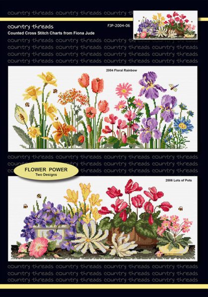 Flower Power Cross Stitch Chart Book Country Threads